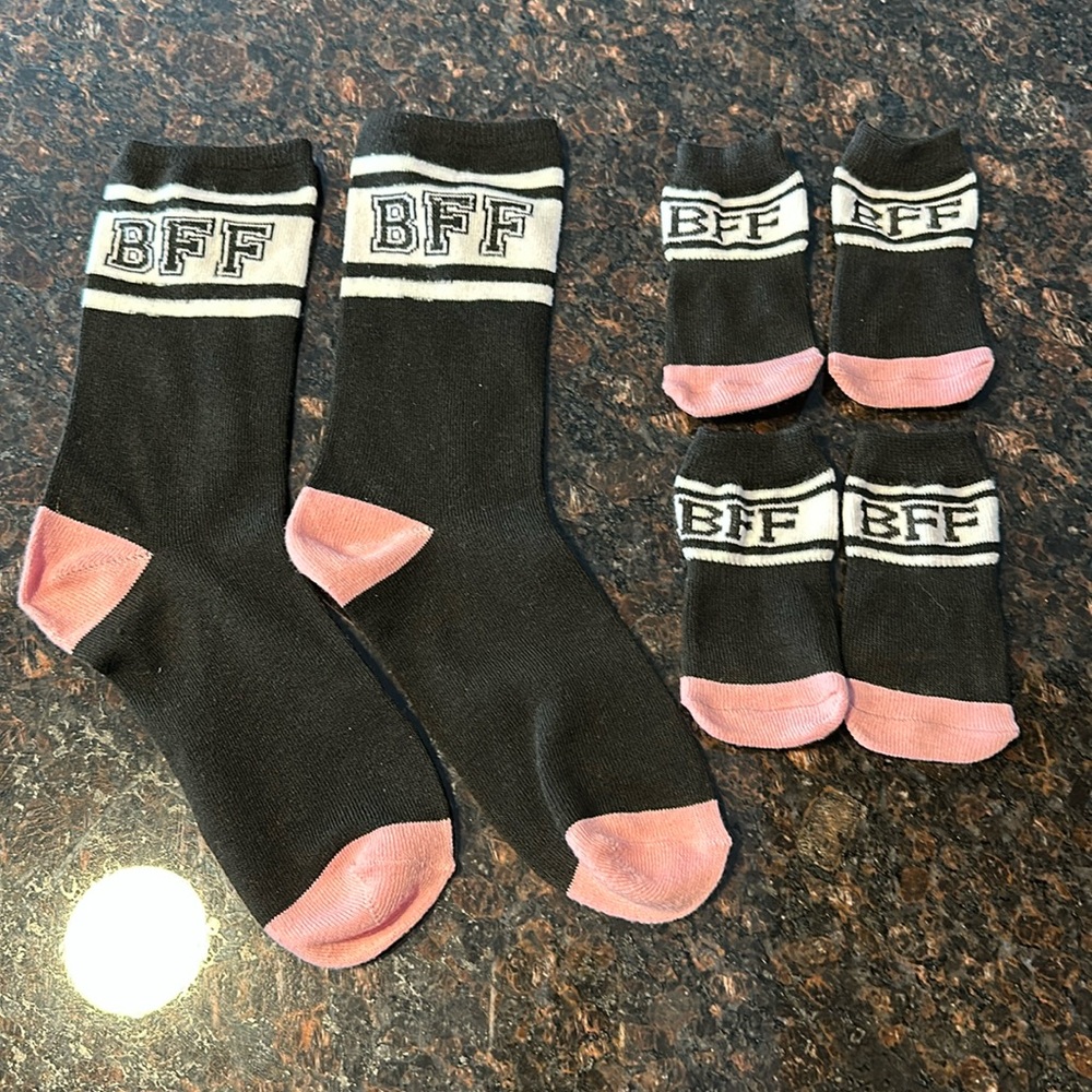 Matching Women’s BFF and small Dog BFF socks